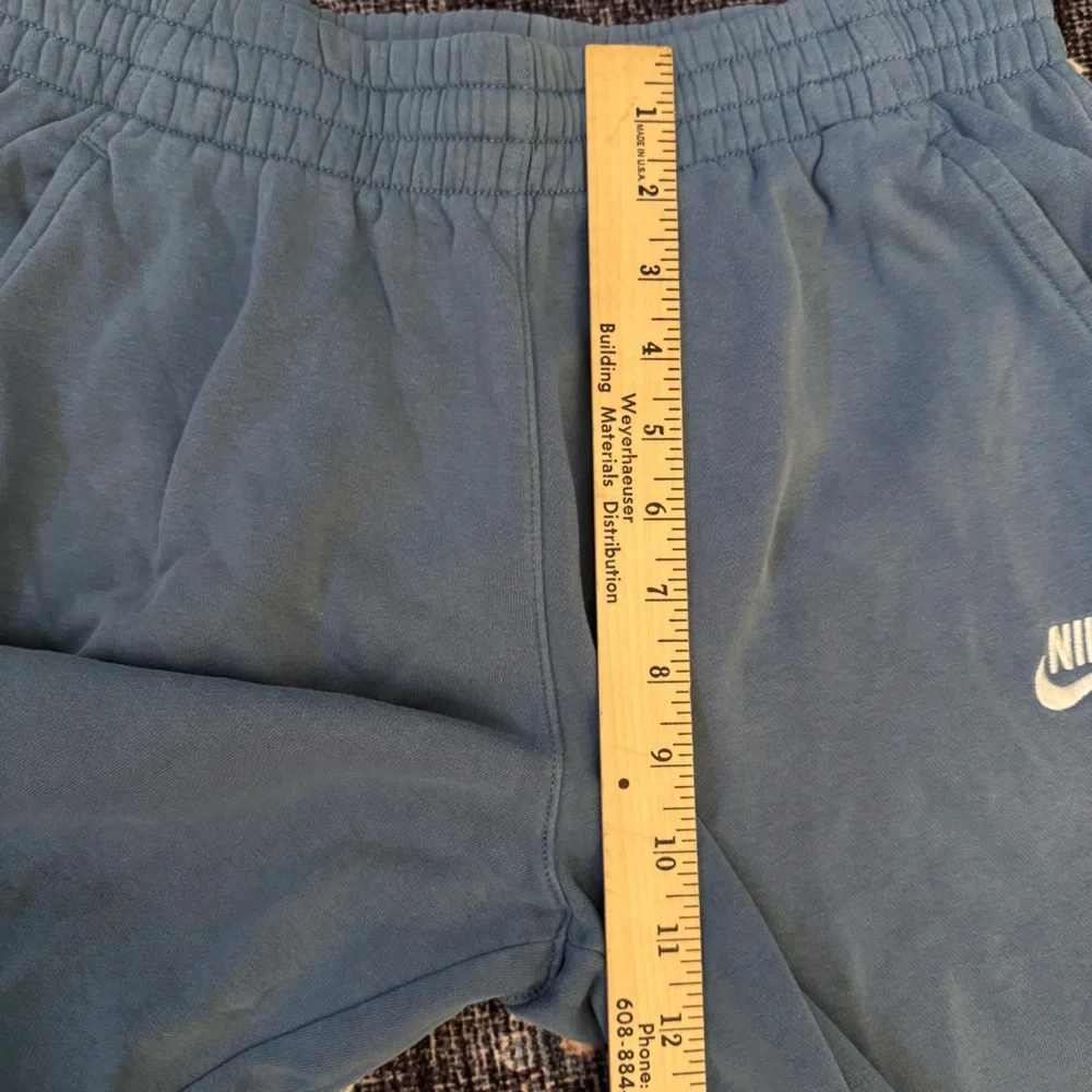 Nike Girl’s Fleece Sweatpants Lounge Joggers Blue Cotton Blend Size XL - Picture 11 of 12